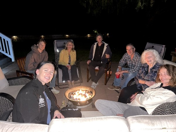 around the fire